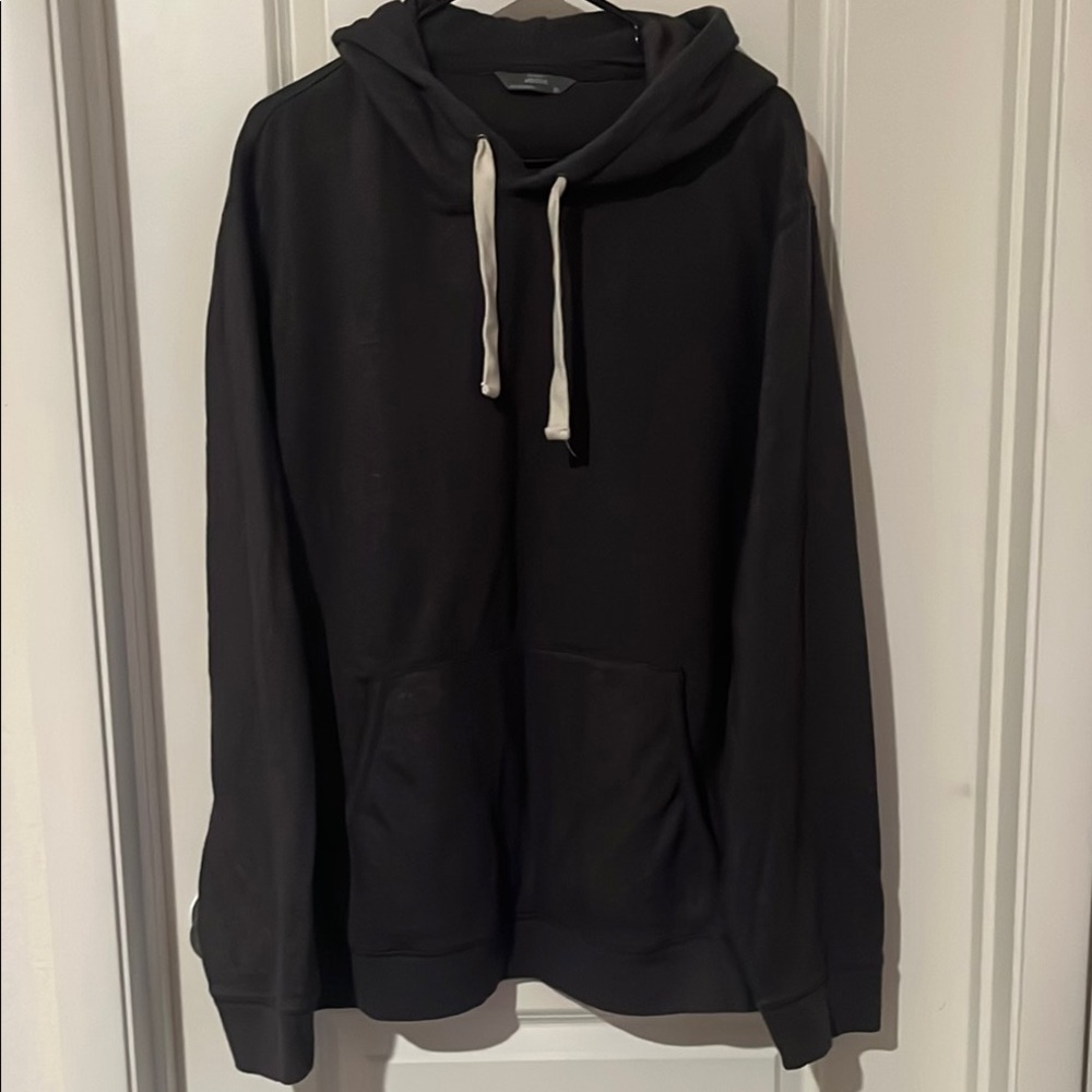 Newport Black Hoodie with Cream Drawstrings